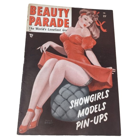 Vintage Beauty Parade The World's Loveliest Girl Showgirls Models Pin-Ups Magazi - Picture 1 of 16